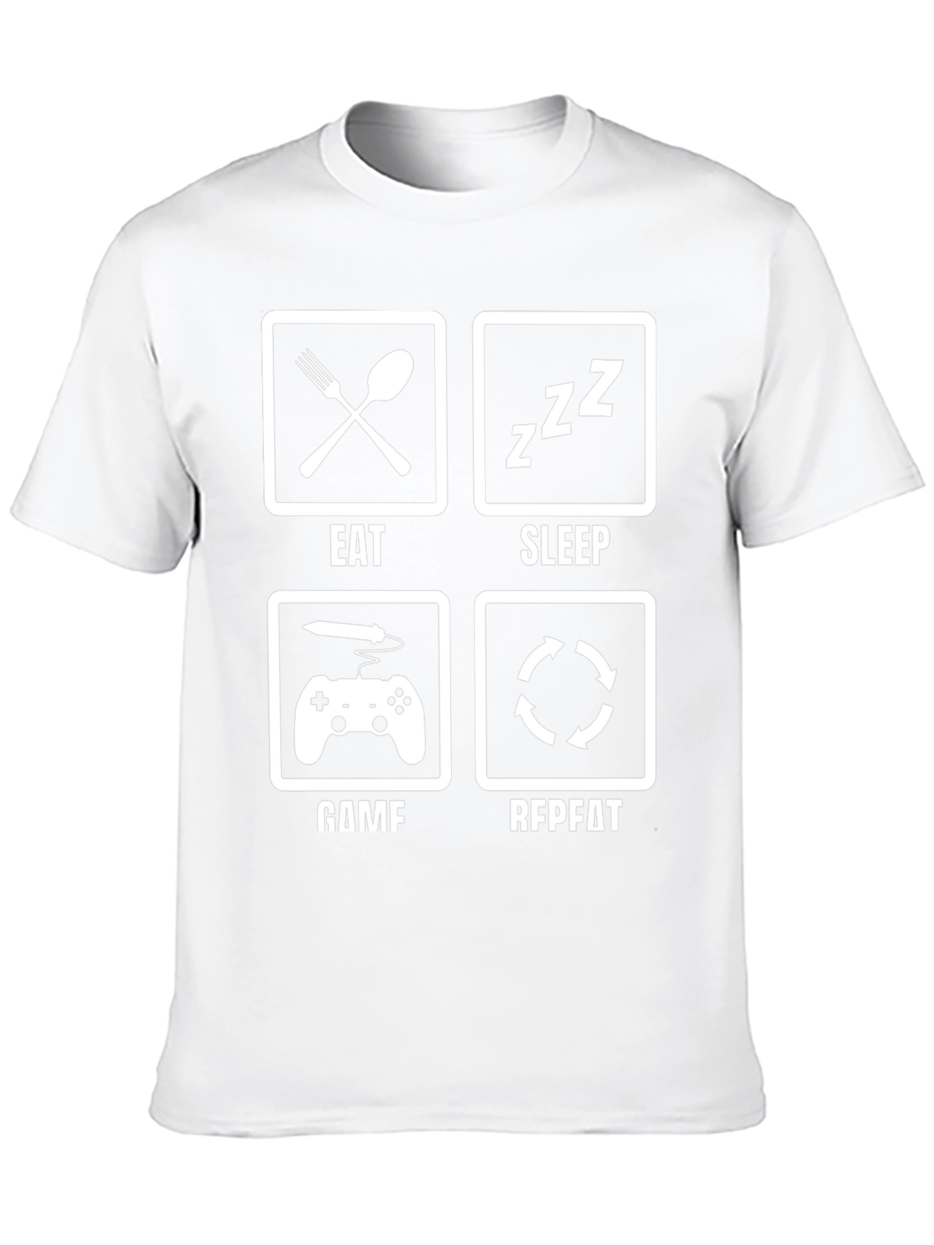 Eat Sleep Game Repeat T-Shirt Gamer Life
