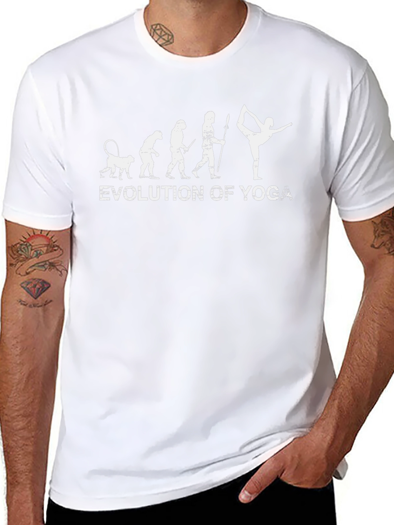 Evolution of Yoga Black T-Shirt